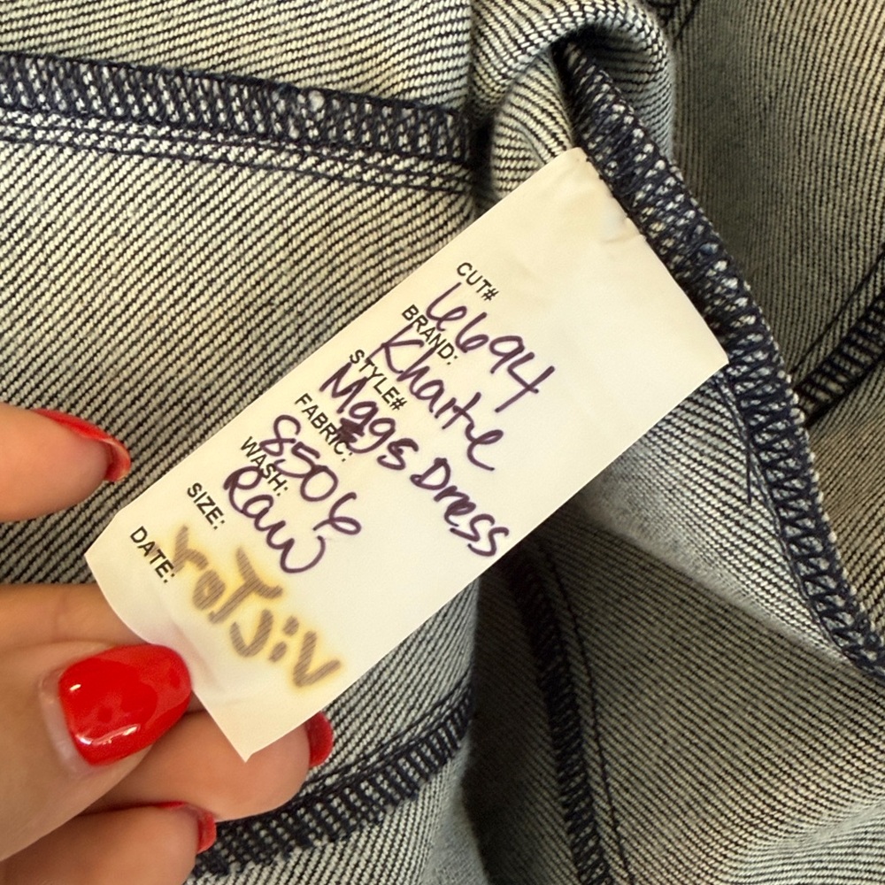 KHAITE Mags Denim Dress - Picture 5 of 7